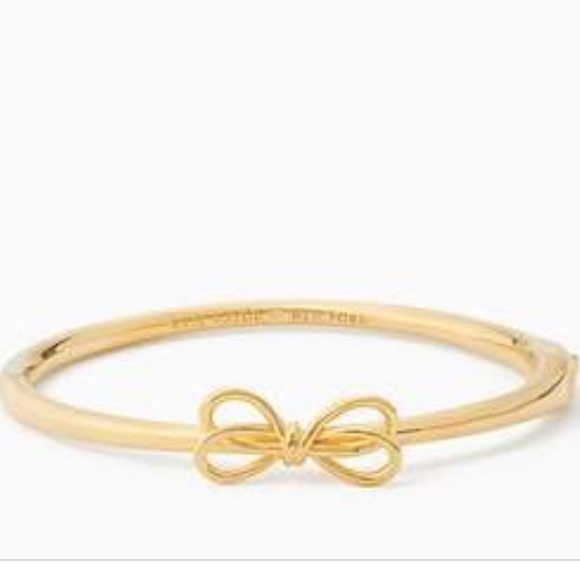 kate spade Jewelry - NWT Kate Spade Delicate Bow Bangle in Gold